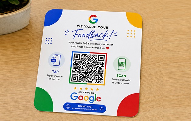 Google Review Plate